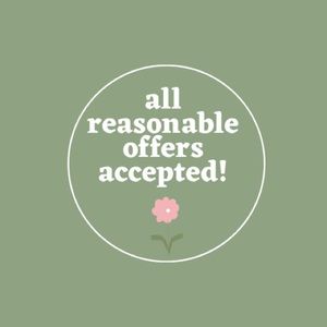 all reasonable offers accepted!